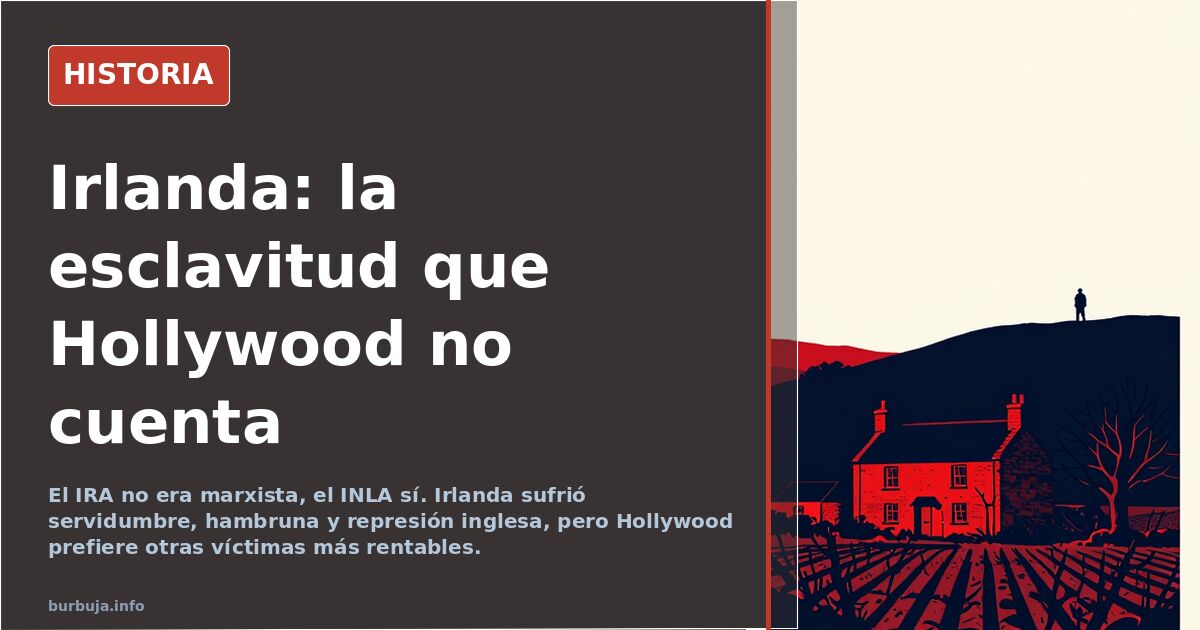 Cartel satírico del siglo XIX que ridiculiza al irlandés como simio borracho, ejemplo de propaganda británica contra Irlanda