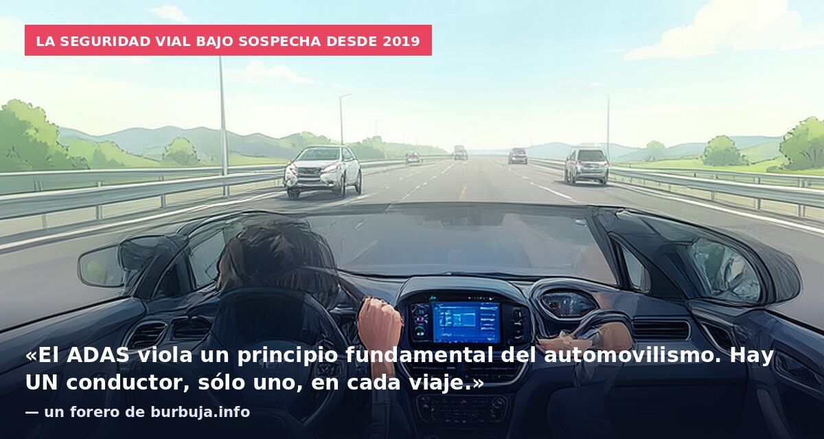 La seguridad vial bajo sospecha desde 2019: «El ADAS viola un principio fundamental del automovilismo. Hay UN conductor, sólo uno, en cada viaje.» — un forero de burbuja.info