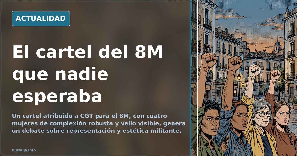 CGT y el cartel del 8M que incendia las redes