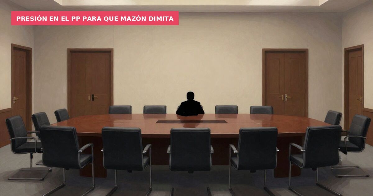 Presión en el PP para que Mazón dimita