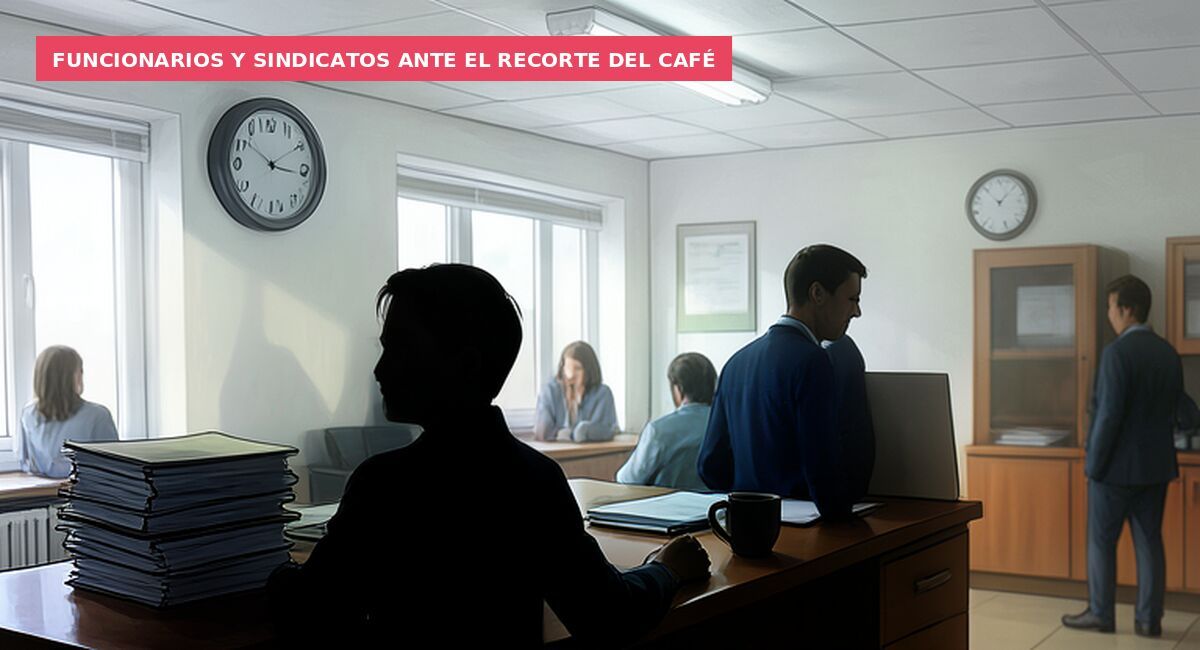 Funcionarios y sindicatos ante el recorte del café