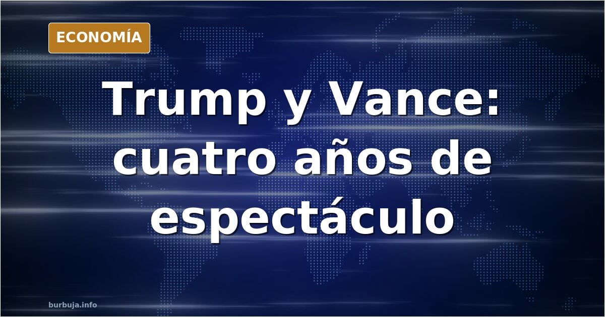 Ilustración editorial de un edificio gubernamental con banderas ondeando y gráficos bursátiles en descenso