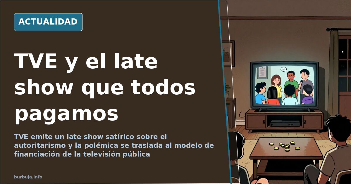 TVE emite un espacio satírico sobre el autoritarismo y desata la polémica