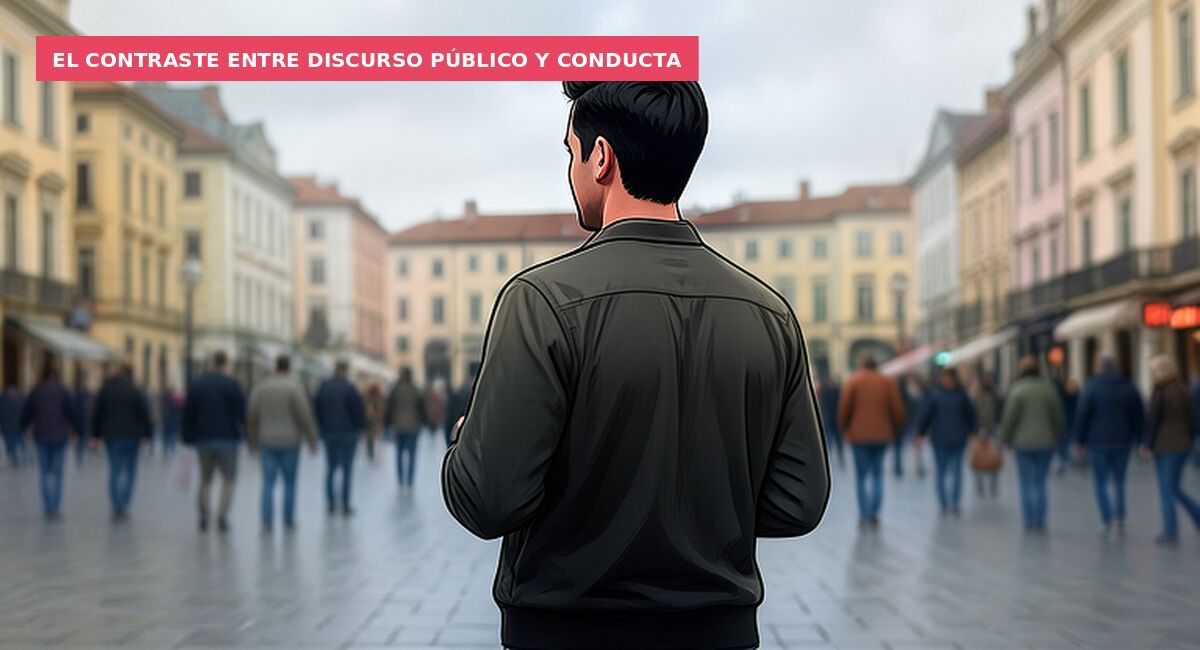 El contraste entre discurso público y conducta