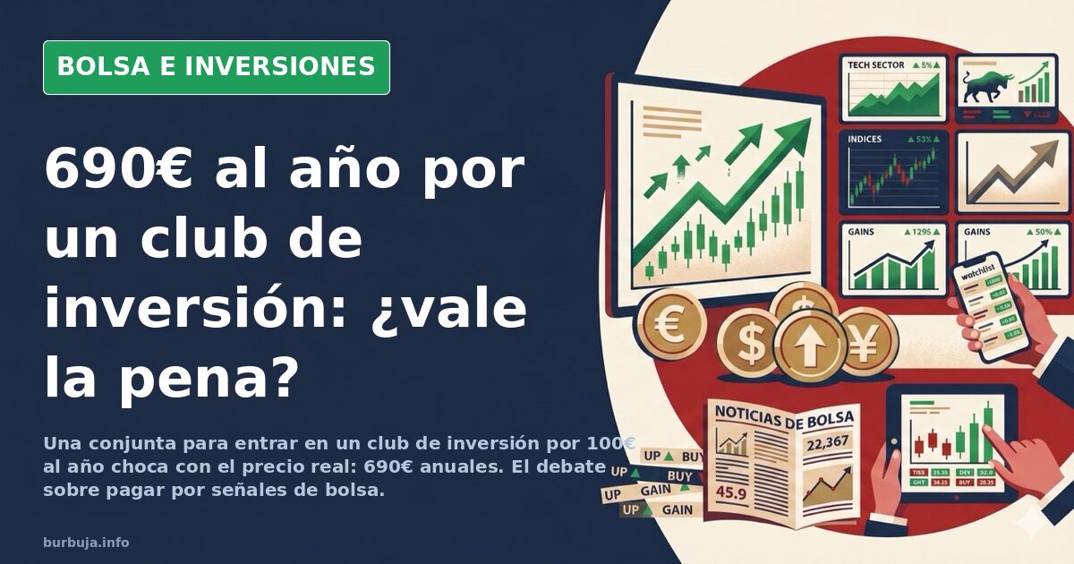 Gráfico de velas japonesas en una pantalla oscura con líneas verdes y rojas, reflejando el debate sobre pagar por señales de 