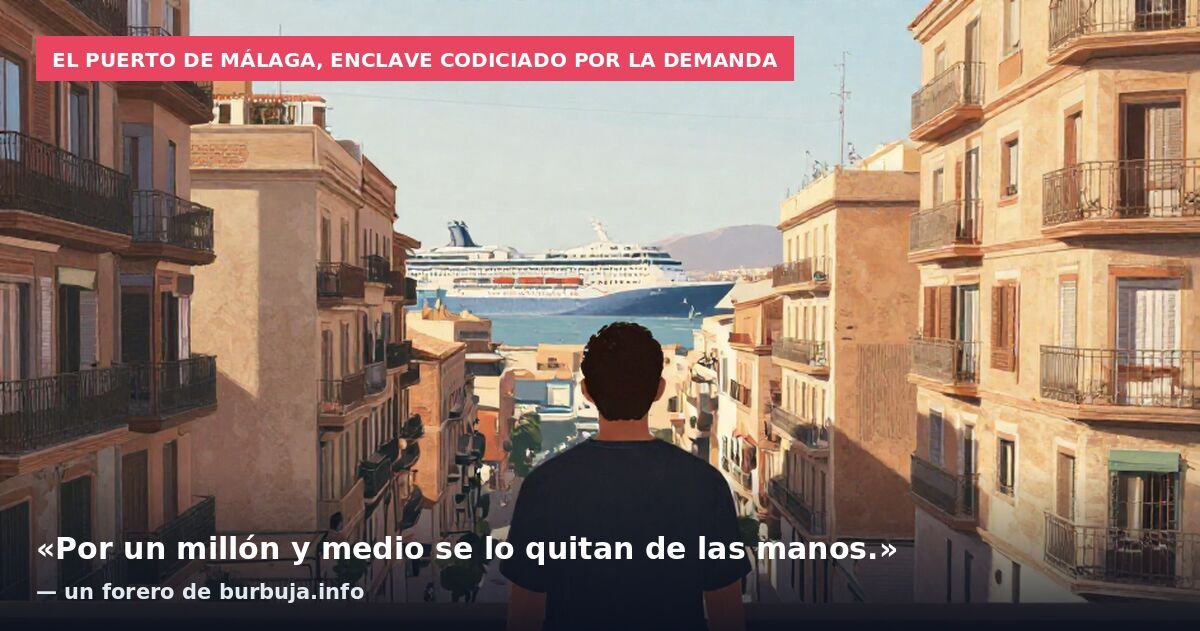 El puerto de Málaga, enclave codiciado por la demanda: «Por un millón y medio se lo quitan de las manos.» — un forero de burbuja.info