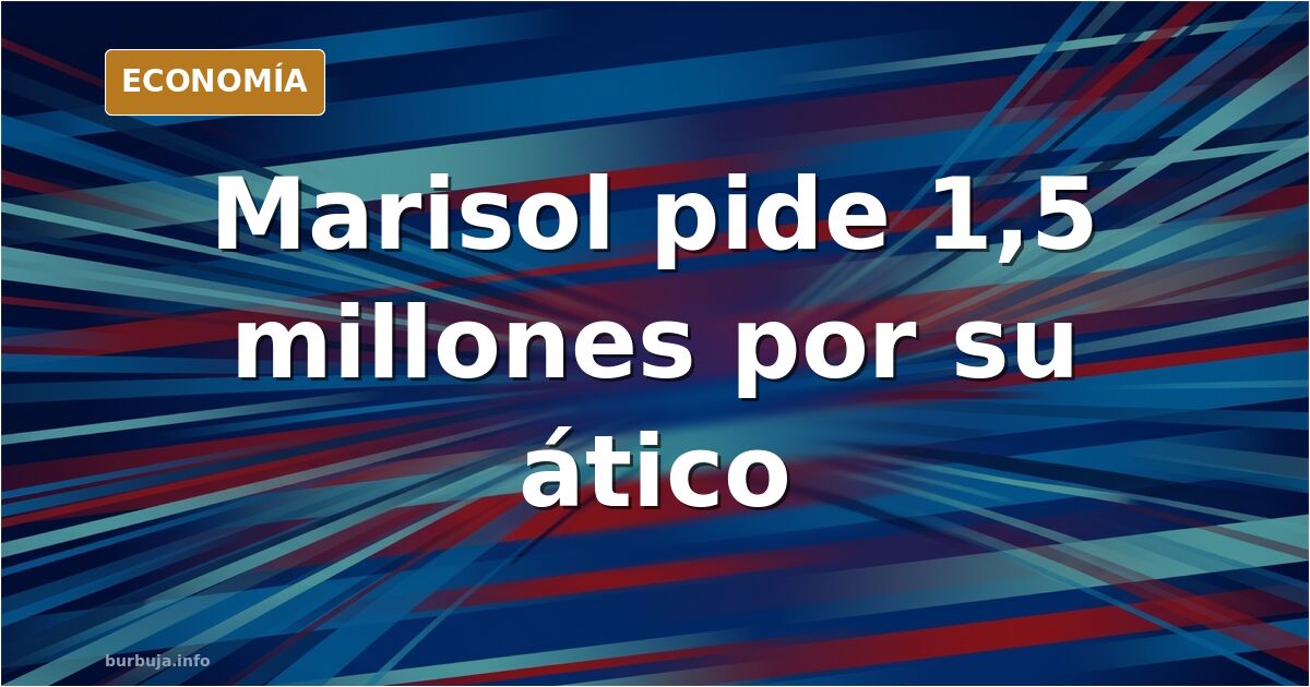 Ilustración editorial de un ático con vistas al puerto de Málaga y un cartel de venta