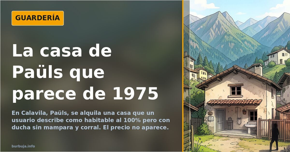 Alquiler rural en Paüls: la casa que parece detenida en 1975