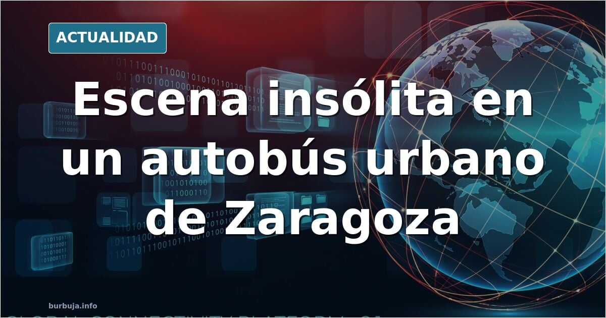 Un viajero se baja del autobús tras un episodio escatológico en Zaragoza