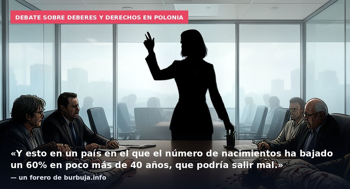 Debate sobre deberes y derechos en Polonia: «Y esto en un país en el que el número de nacimientos ha bajado un 60% en poco más de 40 años, que podría salir mal.» — un forero de burbuja.info