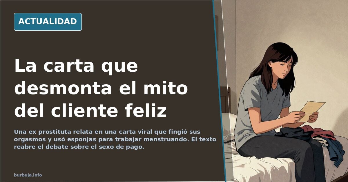 Mujer joven de espaldas escribiendo una carta en una habitación con luz natural tenue