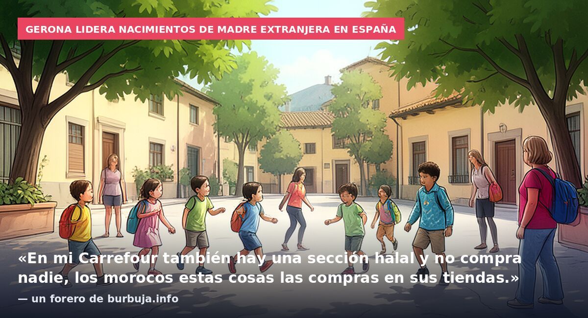 Gerona lidera nacimientos de madre extranjera en España: «En mi Carrefour también hay una sección halal y no compra nadie, los morocos estas cosas las compras en sus tiendas.» — un forero de burbuja.info