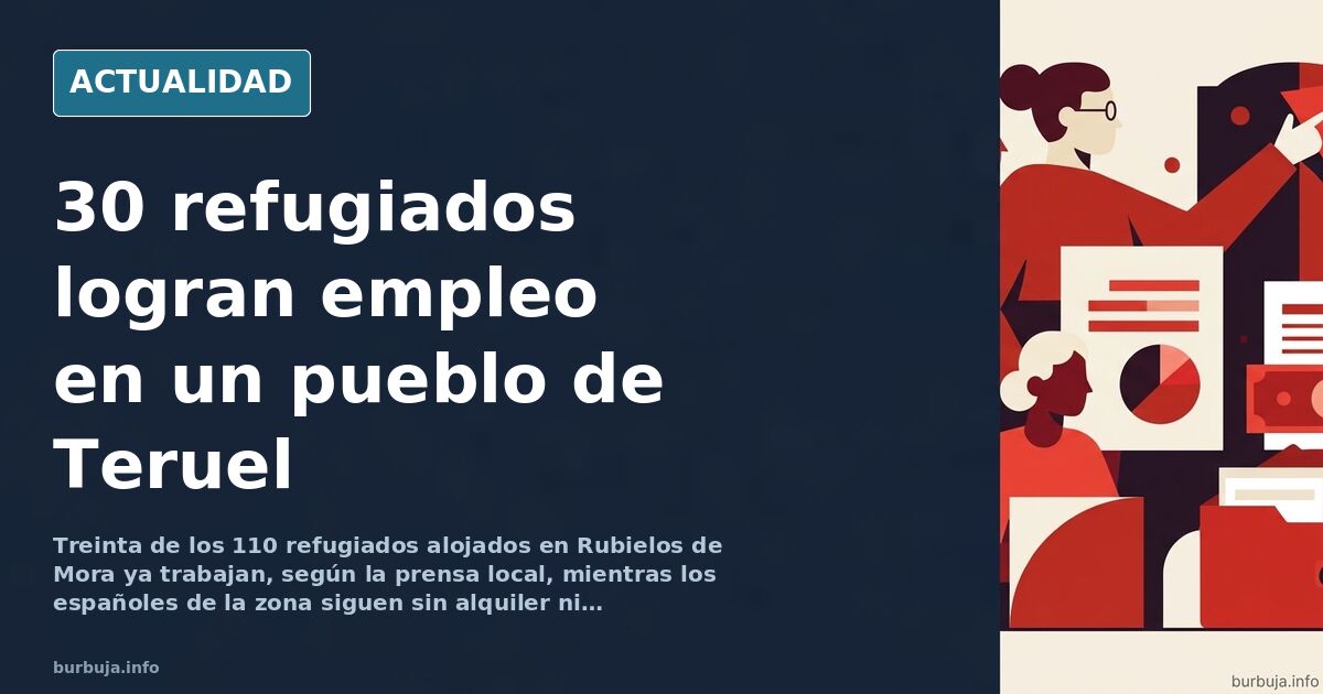 Rubielos de Mora: 30 de 110 refugiados ya trabajan