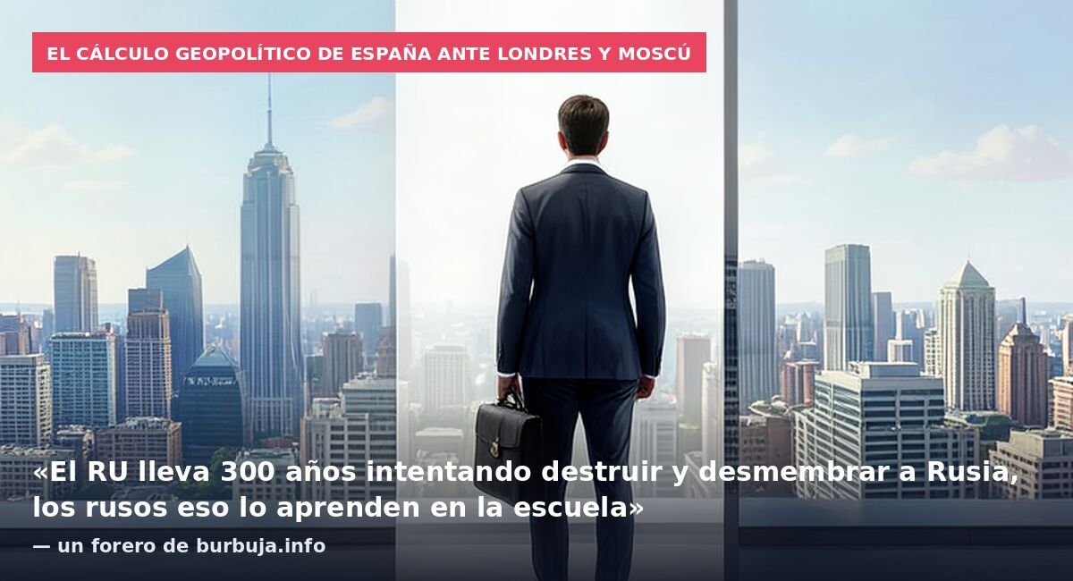 El cálculo geopolítico de España ante Londres y Moscú: «El RU lleva 300 años intentando destruir y desmembrar a Rusia, los rusos eso lo aprenden en la escuela» — un forero de burbuja.info