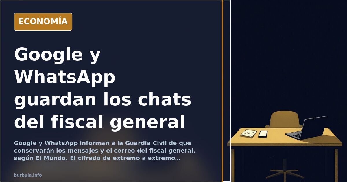 Ilustración editorial de dos grandes plataformas digitales custodiando mensajes cifrados ante una institución judicial