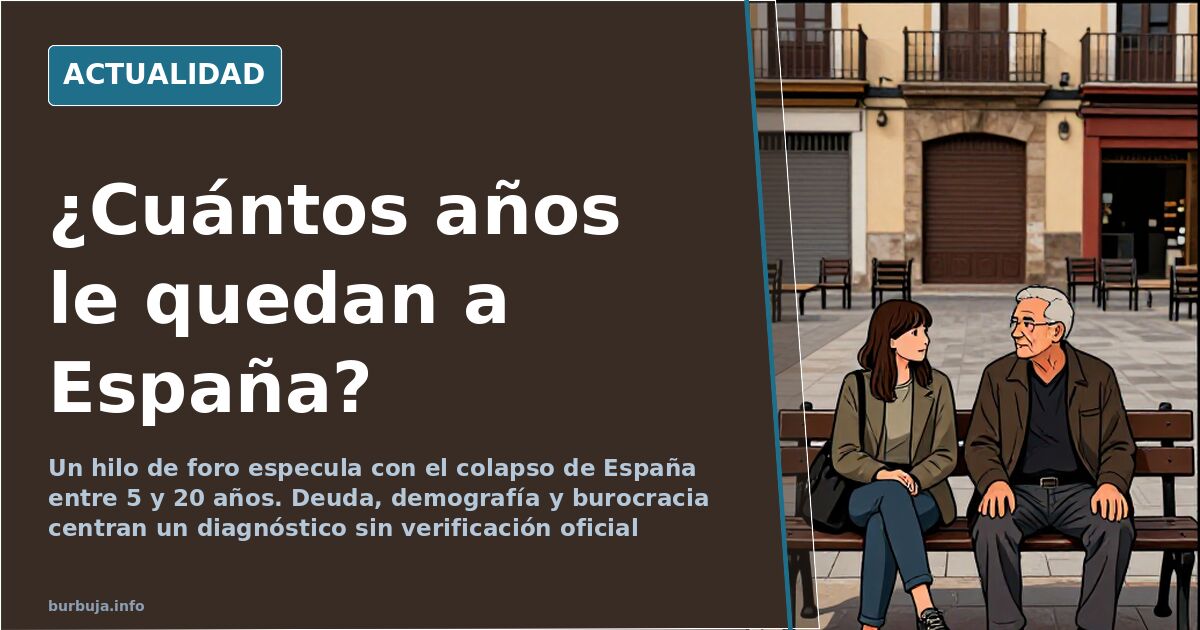Debate en un foro: «A España le quedan 20 años»