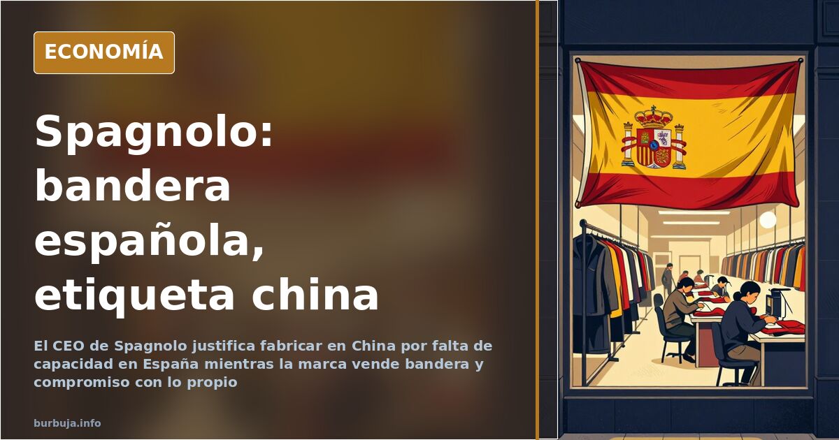 Spagnolo fabrica en China y alega falta de capacidad en España