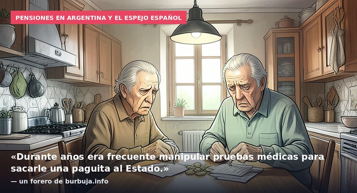 Pensiones en Argentina y el espejo español: «Durante años era frecuente manipular pruebas médicas para sacarle una paguita al Estado.» — un forero de burbuja.info