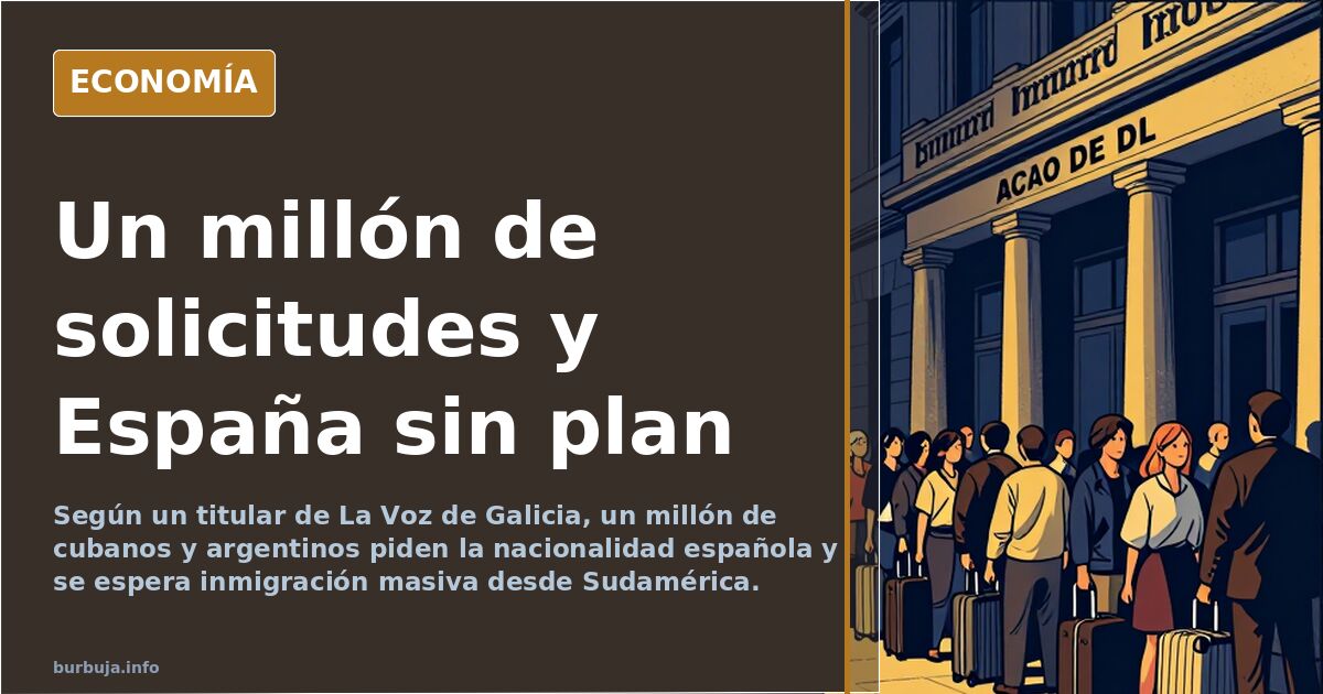 Solicitudes de nacionalidad española de cubanos y argentinos y su impacto en vivienda y salarios