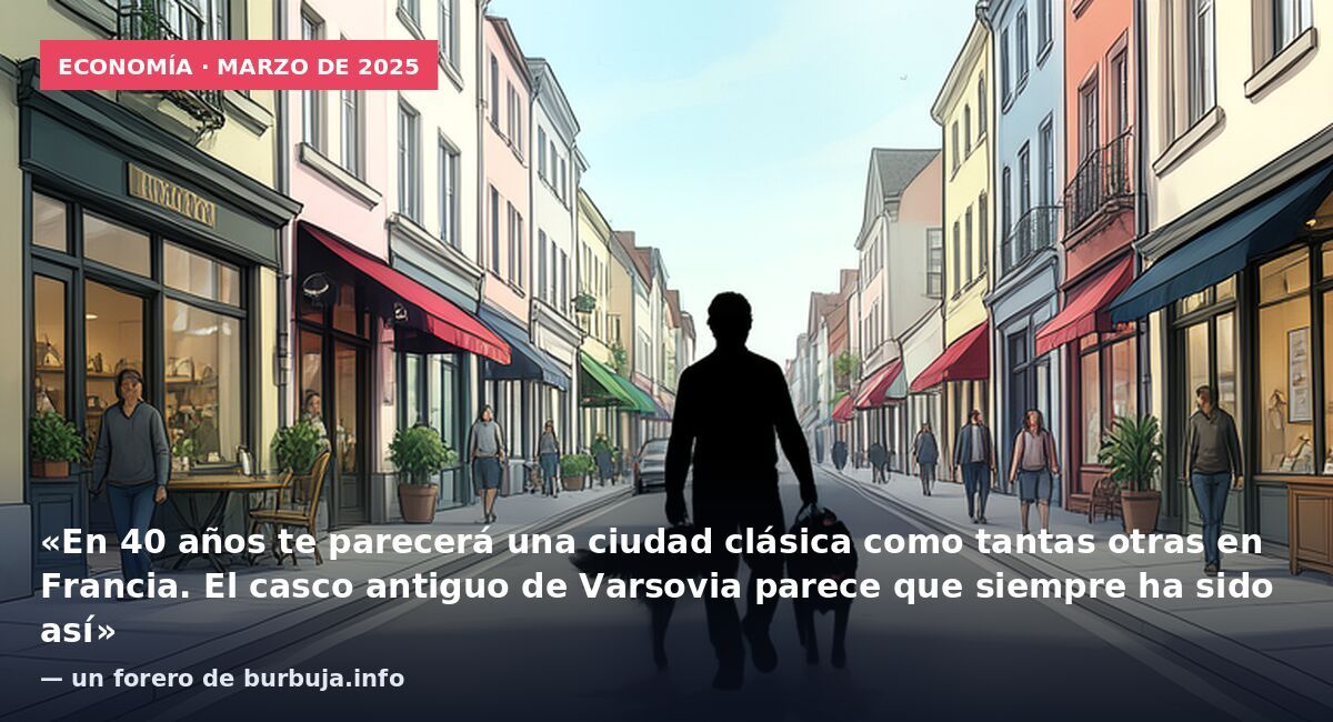 Economía · marzo de 2025: «En 40 años te parecerá una ciudad clásica como tantas otras en Francia. El casco antiguo de Varsovia parece que siempre ha sido así» — un forero de burbuja.info