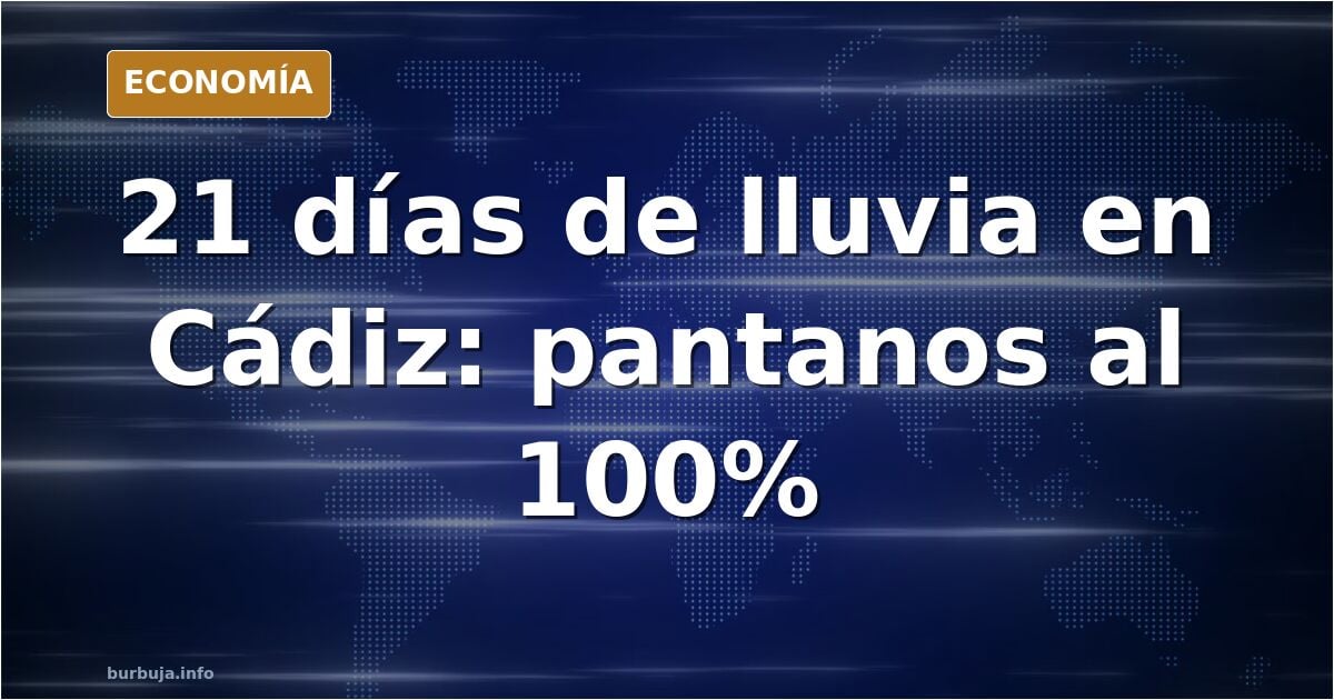 Cádiz encadena 21 días de lluvia y el campo ya no traga agua