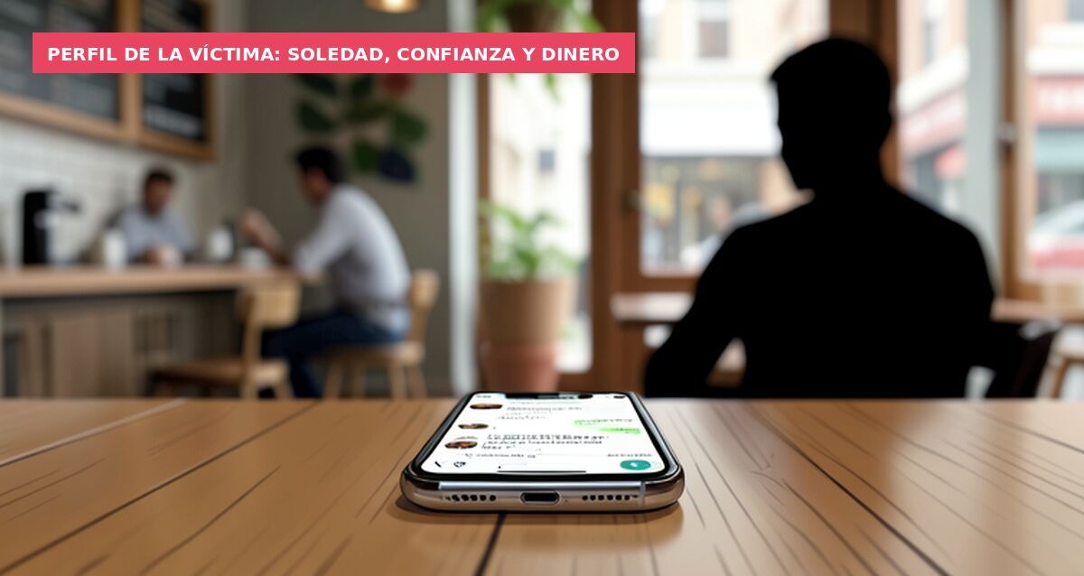 Perfil de la víctima: soledad, confianza y dinero