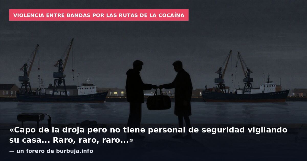 Violencia entre bandas por las rutas de la cocaína: «Capo de la droja pero no tiene personal de seguridad vigilando su casa... Raro, raro, raro...» — un forero de burbuja.info