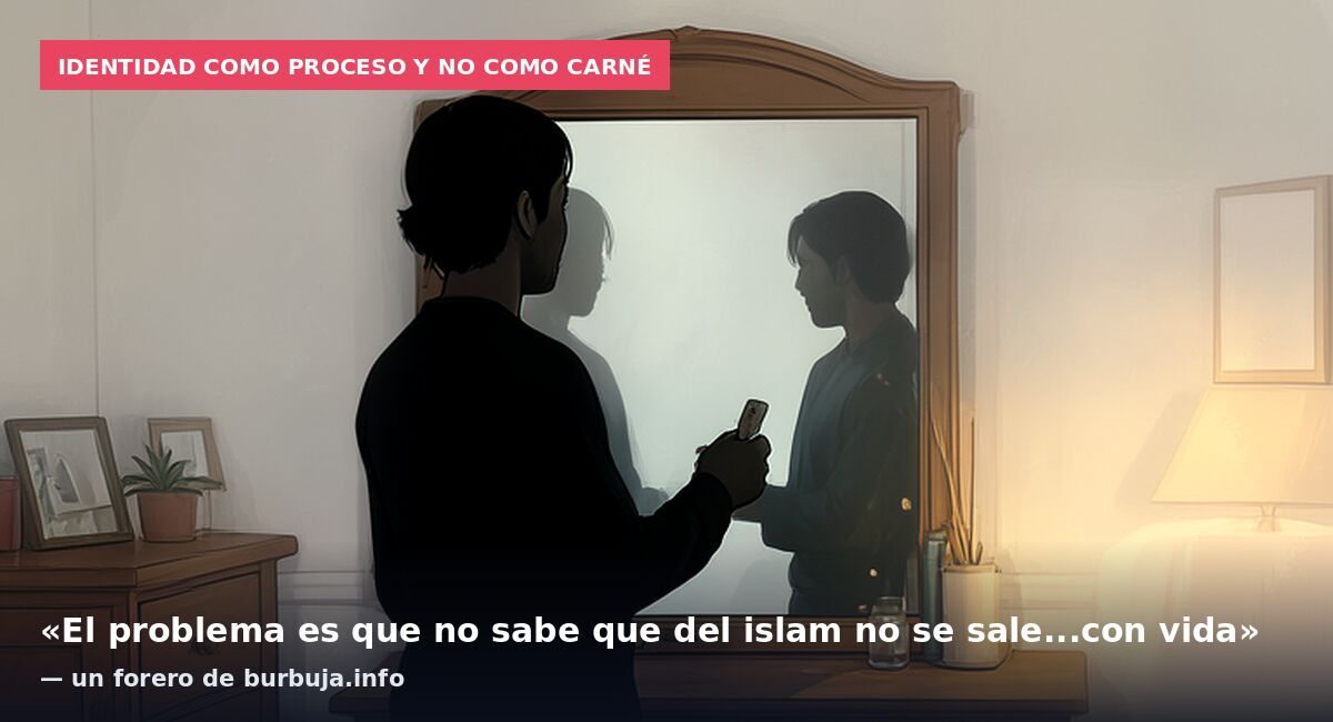 Identidad como proceso y no como carné: «El problema es que no sabe que del islam no se sale...con vida» — un forero de burbuja.info