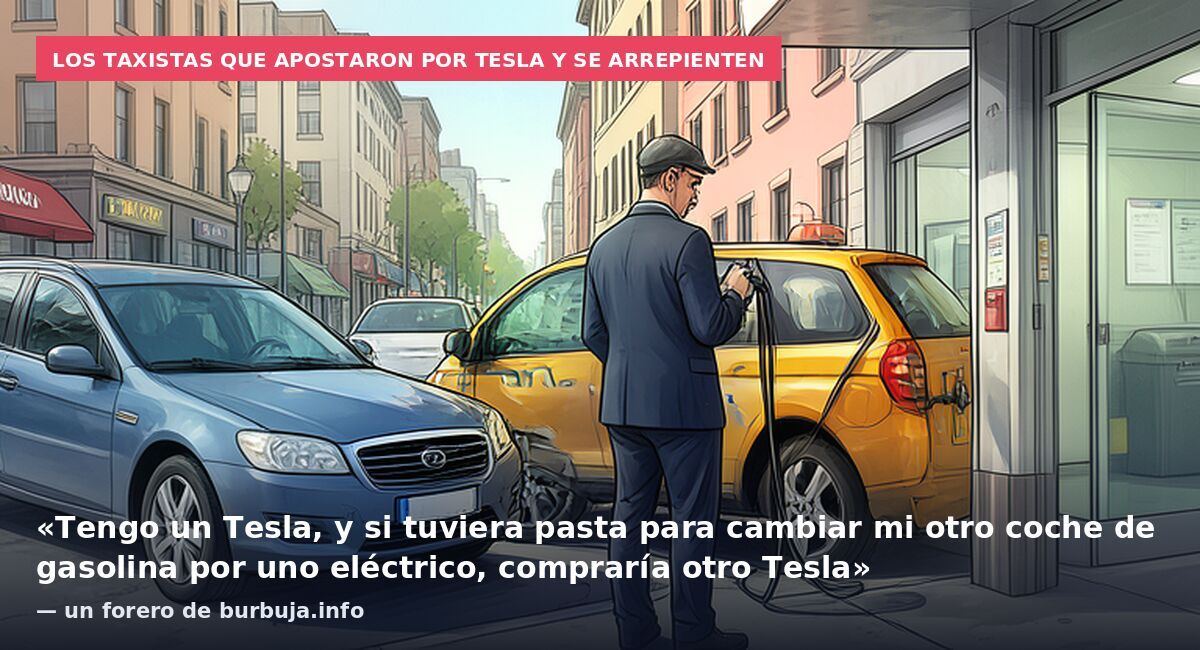 Los taxistas que apostaron por Tesla y se arrepienten: «Tengo un Tesla, y si tuviera pasta para cambiar mi otro coche de gasolina por uno eléctrico, compraría otro Tesla» — un forero de burbuja.info