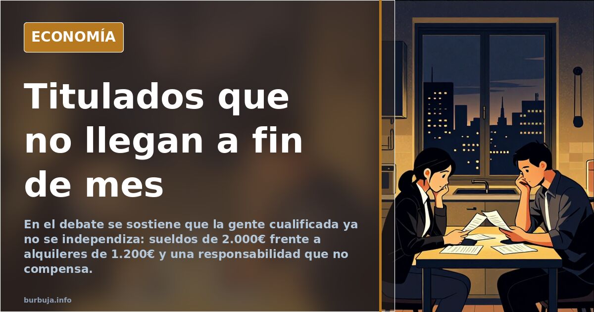 El título universitario ya no garantiza independizarse en España