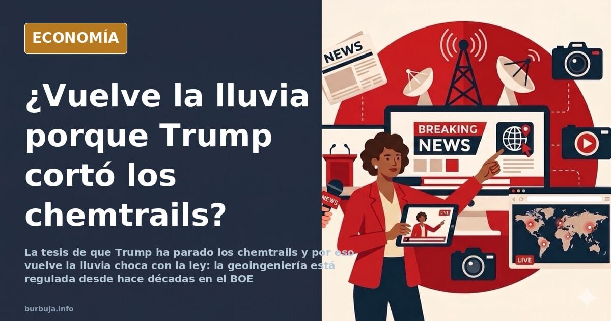 Trump, los chemtrails y el clima: el relato que se cae