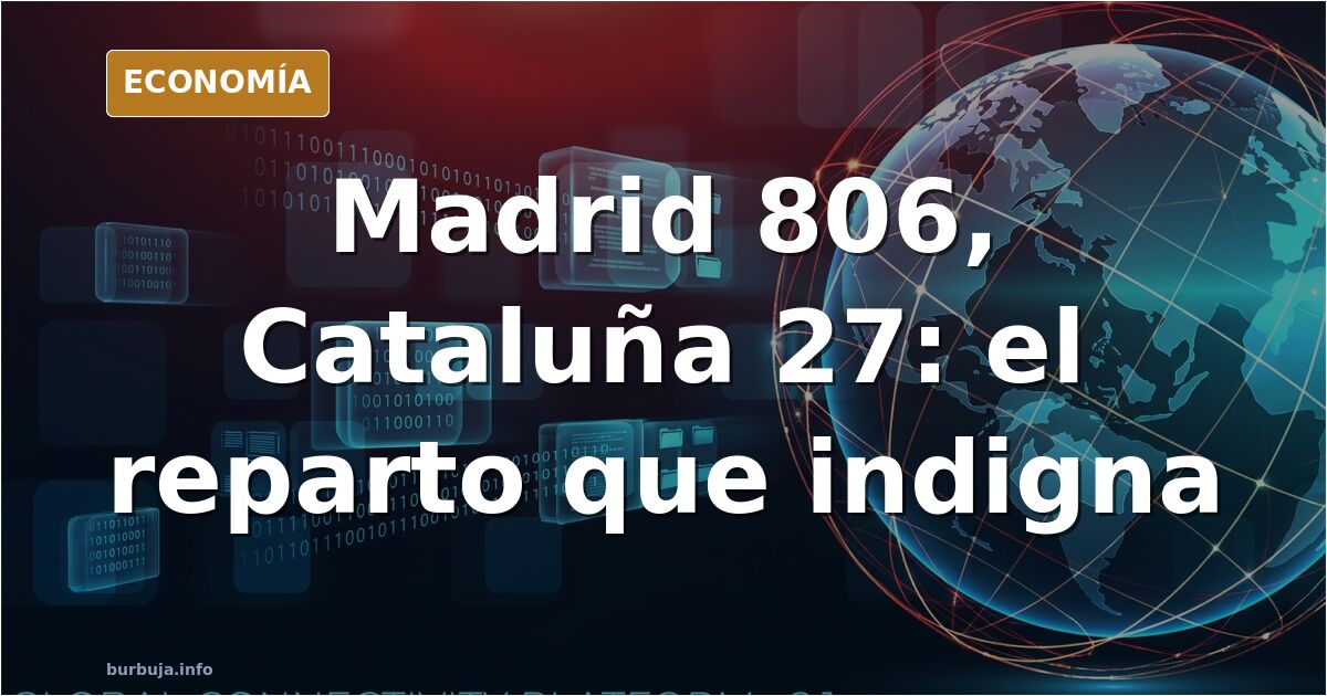 Mapa de España con cifras de reparto de plazas de menores migrantes por comunidad autónoma