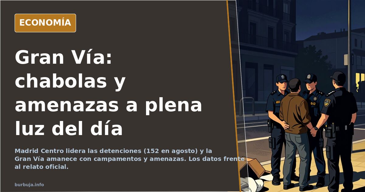 Gran Vía: campamentos, amenazas y el distrito más peligroso