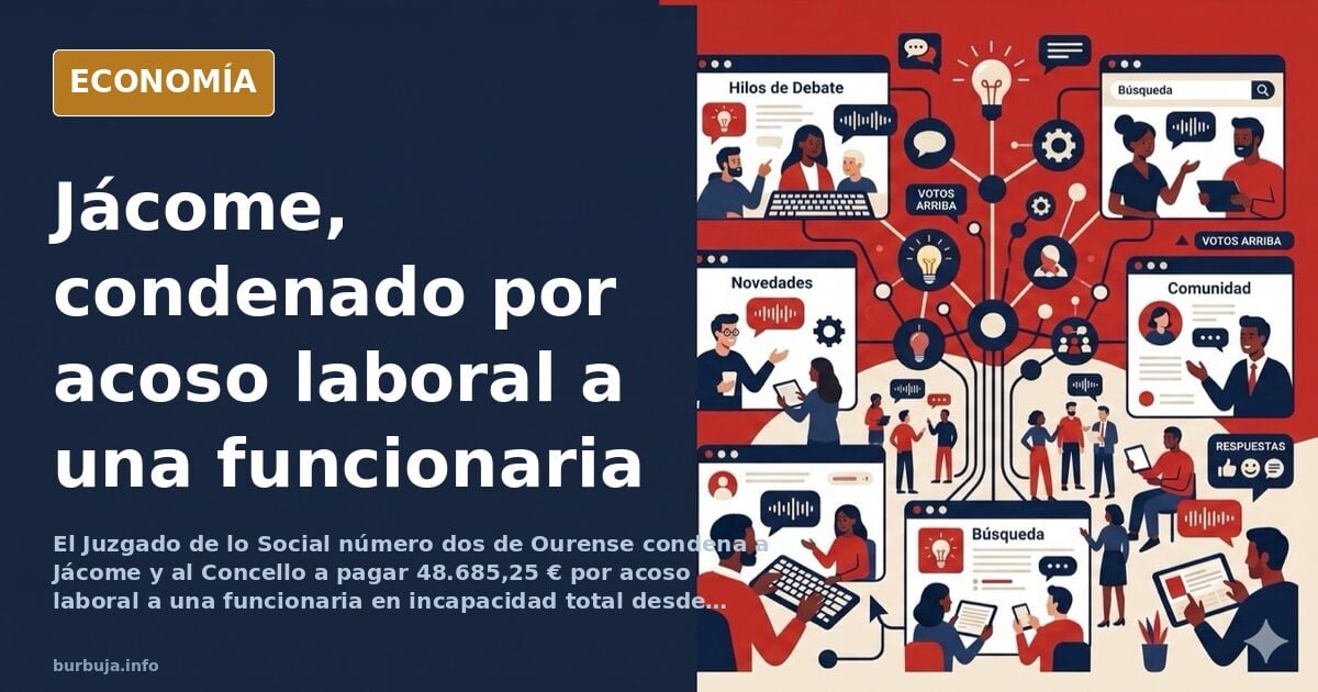 Fachada del Concello de Ourense con la bandera de España ondeando en un día soleado