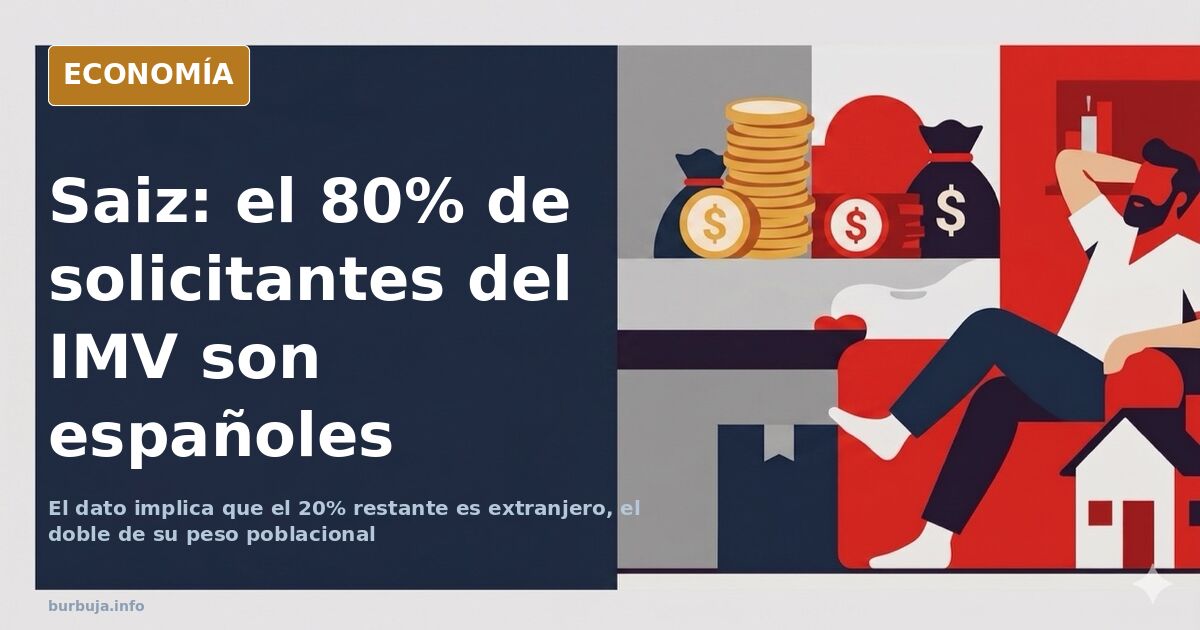 Ilustración editorial de una ministra compareciendo ante gráficos de solicitudes del ingreso mínimo vital