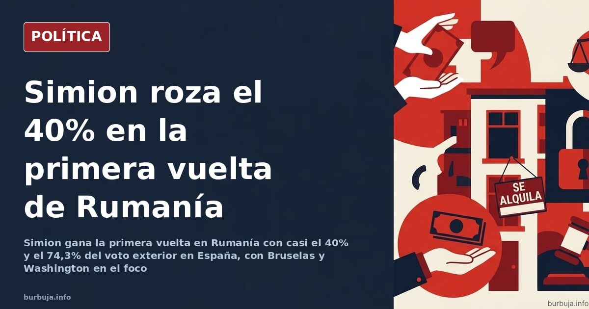 Rumanía repite elecciones y el soberanista Simion roza el 40%