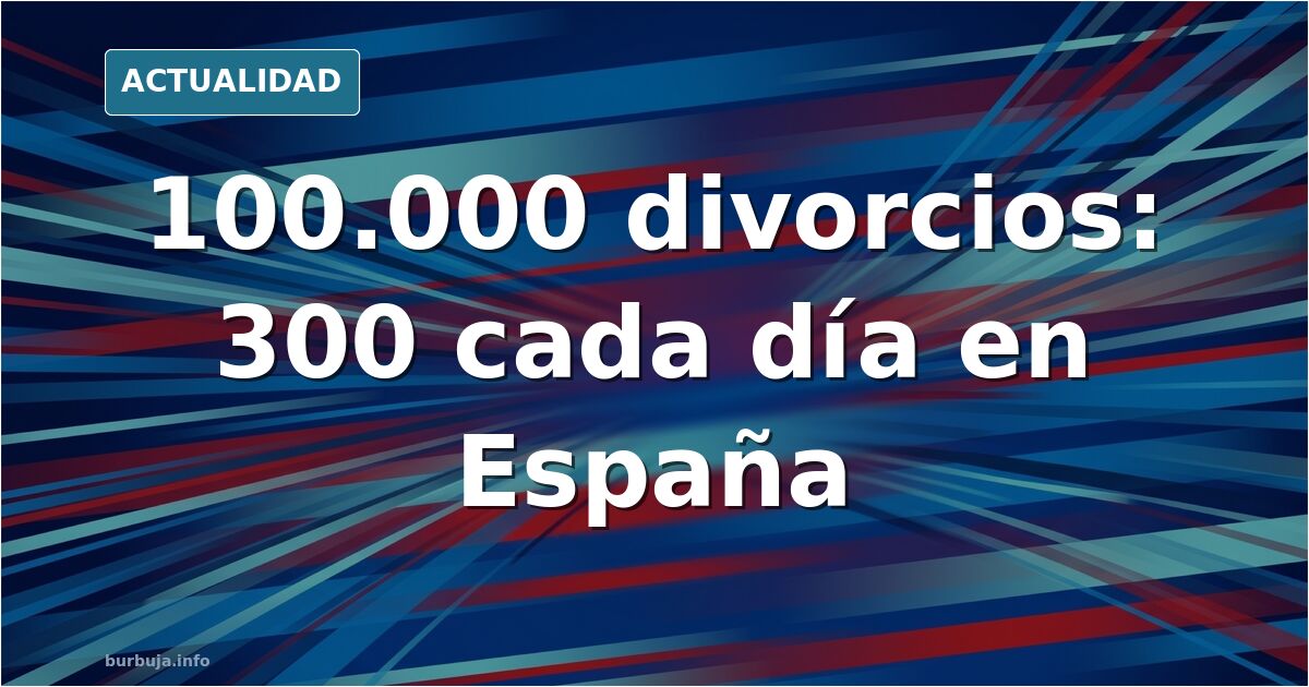 Casi 100.000 divorcios en España en 2024, un 8% más que en 2023