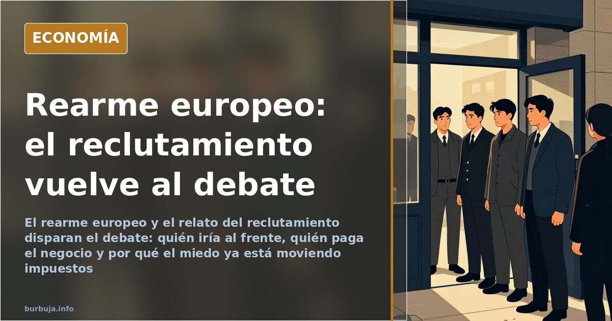 El rearme europeo dispara el relato del reclutamiento