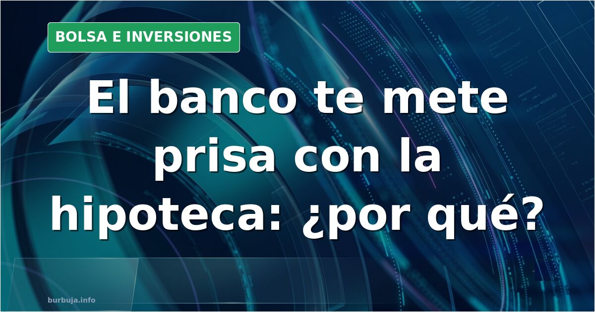 Gráfico de tipos de interés con línea descendente del euríbor frente a una oferta de hipoteca fija