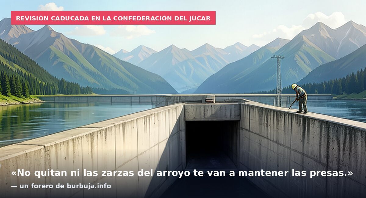 Revisión caducada en la Confederación del Júcar: «No quitan ni las zarzas del arroyo te van a mantener las presas.» — un forero de burbuja.info