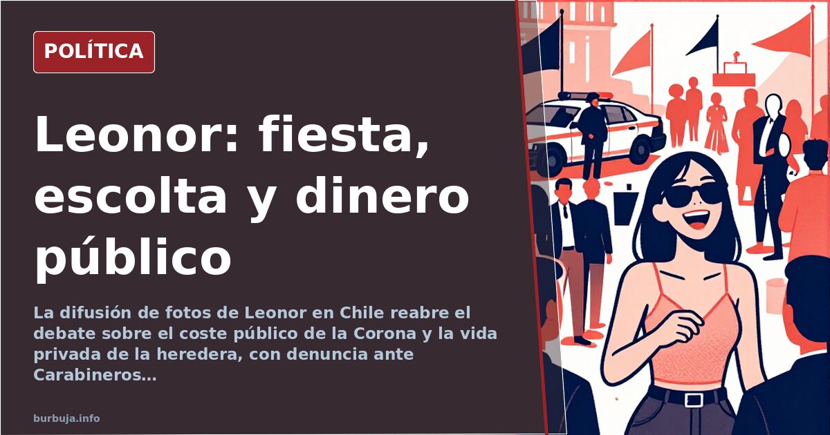 Leonor: debate sobre su vida privada y el erario público