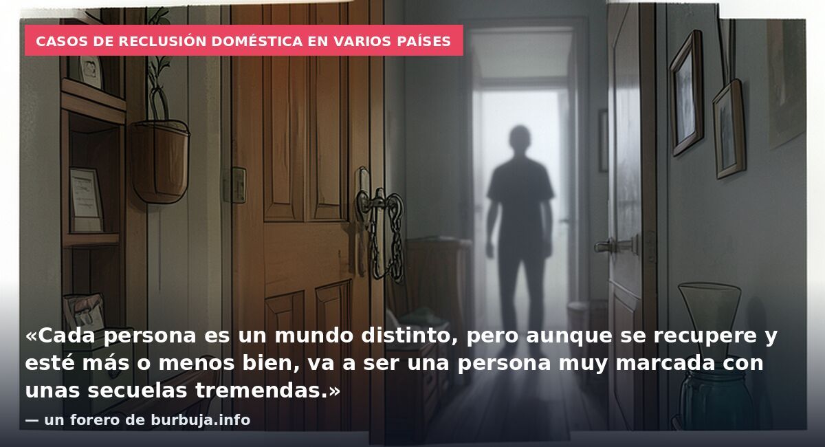 Casos de reclusión doméstica en varios países: «Cada persona es un mundo distinto, pero aunque se recupere y esté más o menos bien, va a ser una persona muy marcada con unas secuelas tremendas.» — un forero de burbuja.info
