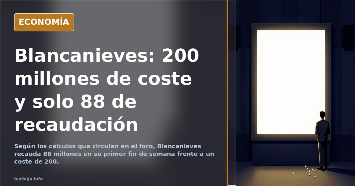 Ilustración editorial de una taquilla de cine con una entrada rasgada y una manzana en el suelo, símbolo del fracaso de Blanc