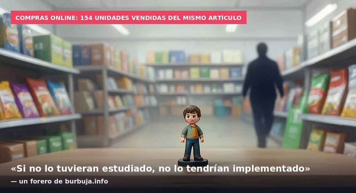 Compras online: 154 unidades vendidas del mismo artículo: «Si no lo tuvieran estudiado, no lo tendrían implementado» — un forero de burbuja.info