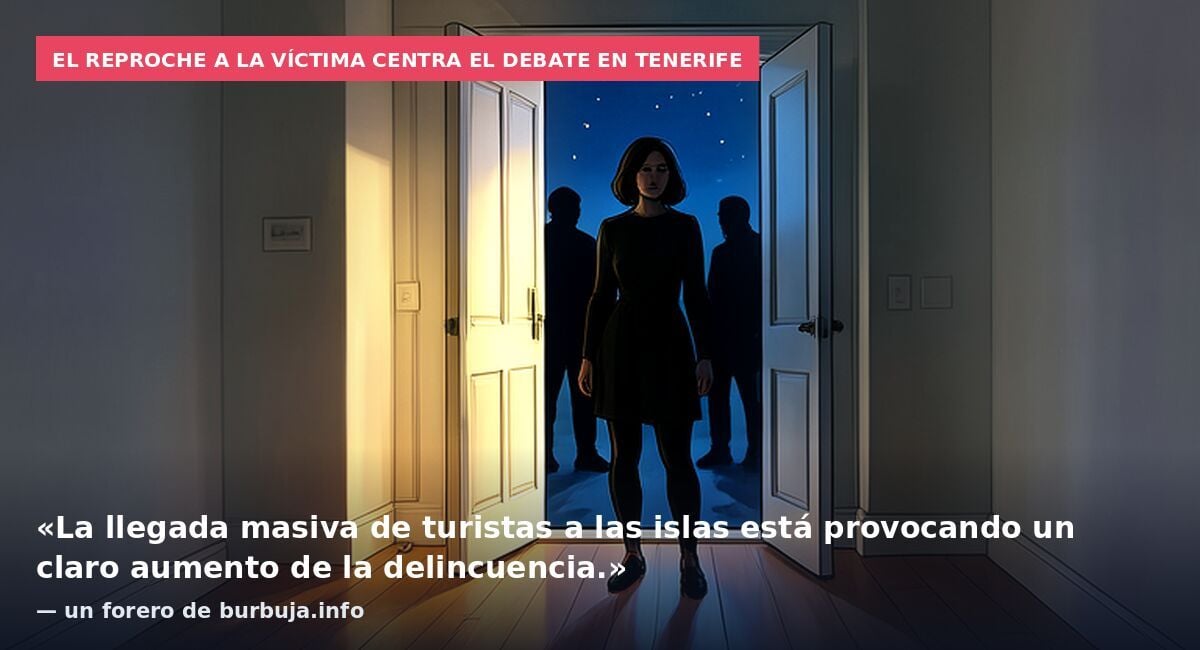El reproche a la víctima centra el debate en Tenerife: «La llegada masiva de turistas a las islas está provocando un claro aumento de la delincuencia.» — un forero de burbuja.info