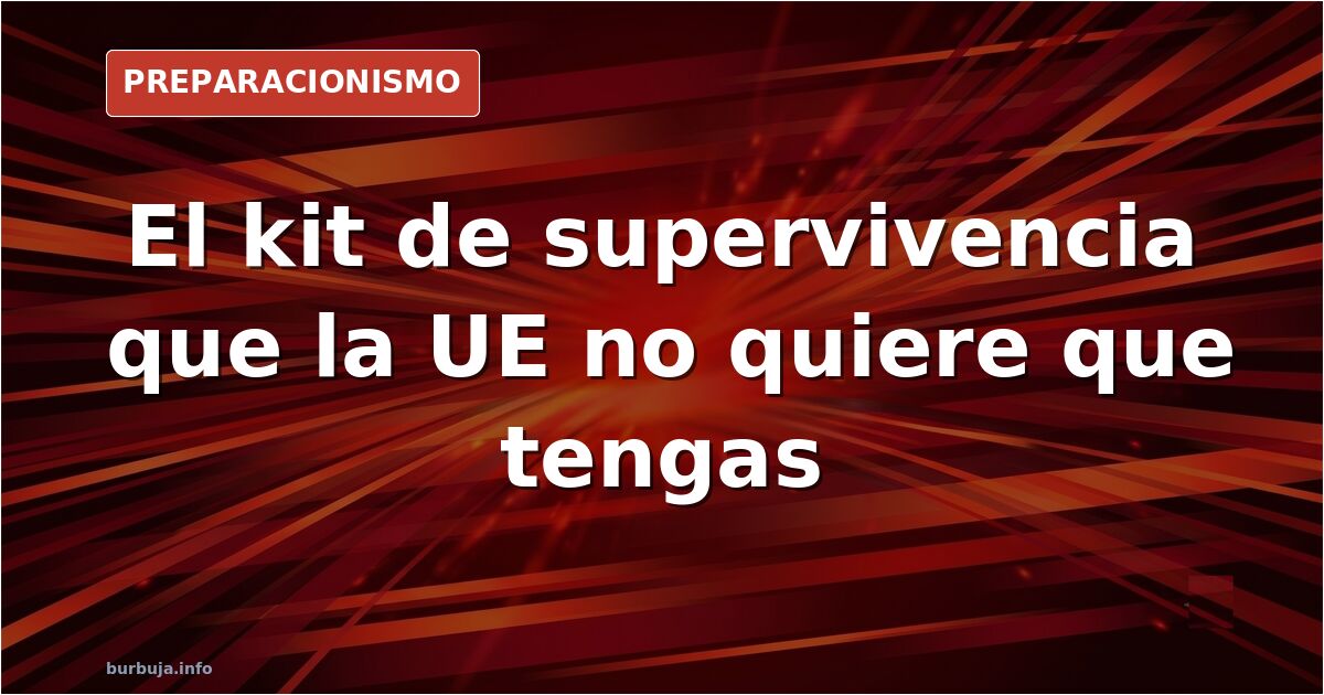 Mochila de emergencia con agua embotellada, linterna, radio a manivela y botiquín para un kit de supervivencia de 72 horas