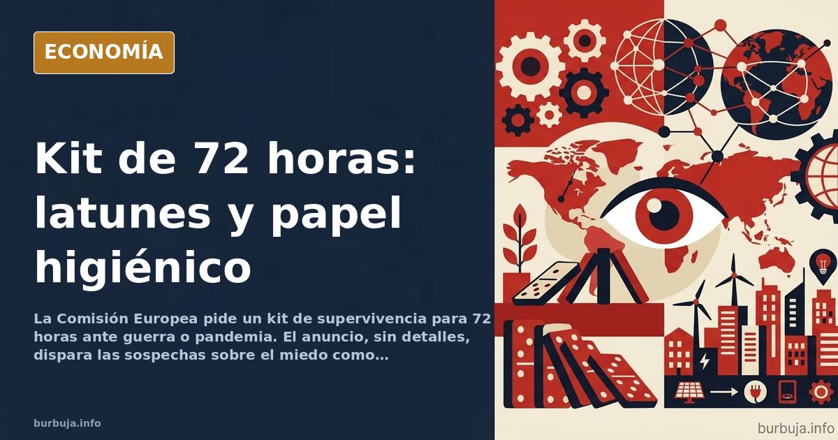 Bruselas pide un kit de 72 horas y el debate se llena de latunes
