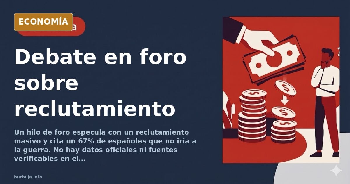 Debate en foro: «el 67% de españoles no iría a la guerra»