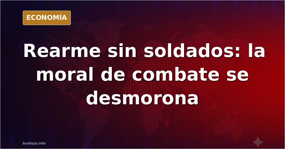 El rearme europeo choca con la moral de combate: nadie quiere morir por el euro