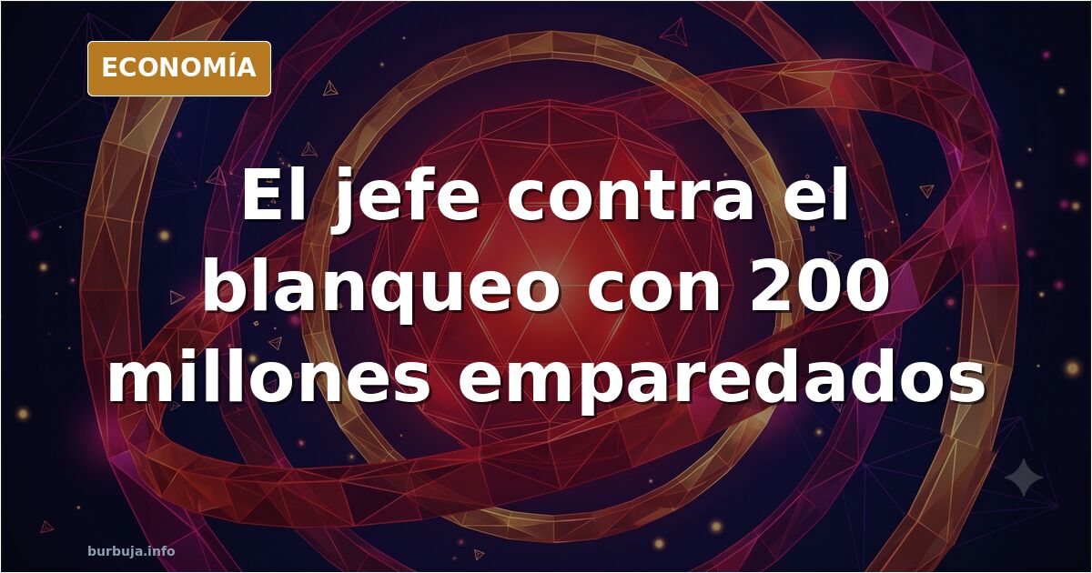 Ilustración editorial de un despacho policial con una máquina de envasado al vacío y fajos de billetes apilados en un armario